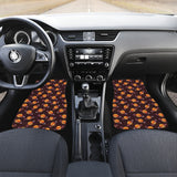 Hamburger Pattern Print Design 05 Front Car Mats
