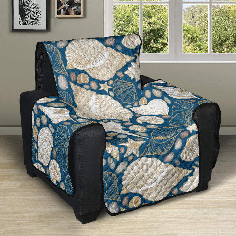 Shell Polynesian Tribal design pattern Recliner Cover Protector