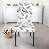 Pigeon Pattern Print Design 05 Dining Chair Slipcover