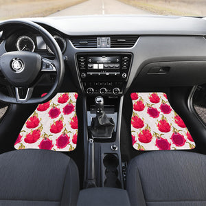 Dragon Fruits Design Pattern Front Car Mats