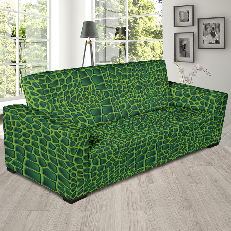 Crocodile Leather Skin Sofa Slipcover