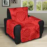 strawberry pattern red background Recliner Cover Protector