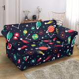Colorful Space Pattern Planet Star Loveseat Couch Slipcover