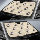 Cute Siberian Husky Car Sun Shade