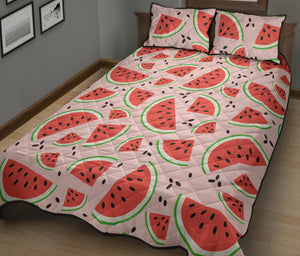 Watermelon pattern Quilt Bed Set