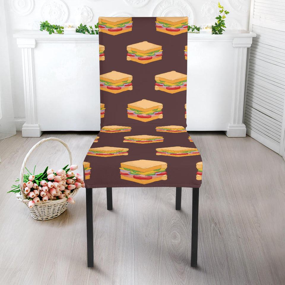 Sandwich Pattern Print Design 04 Dining Chair Slipcover