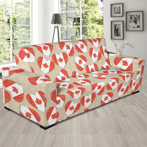 Canada Pattern Print Design 01 Sofa Slipcover