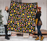 Beer Type Pattern Premium Quilt