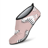 Cute Zebra Pattern Aqua Shoes