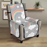 Cute rainbow clound star pattern Chair Cover Protector