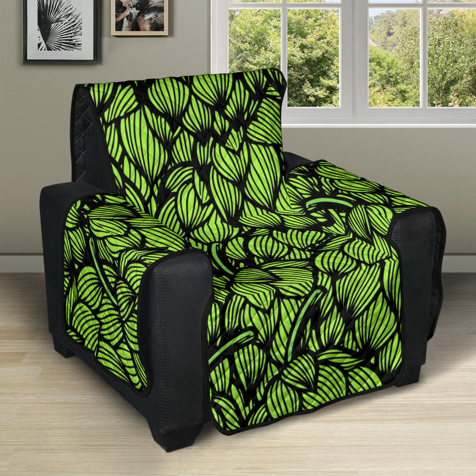 Green hop pattern Recliner Cover Protector