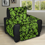 Green hop pattern Recliner Cover Protector