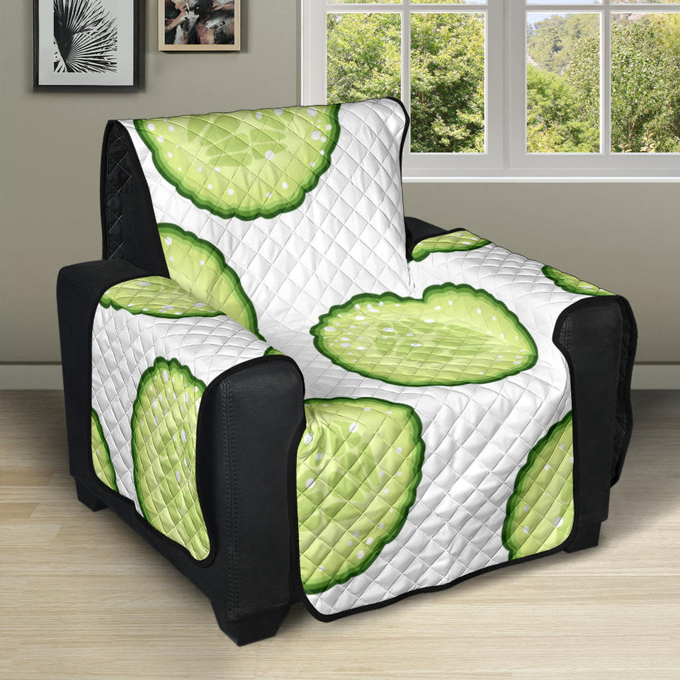 Cucumber slices pattern Recliner Cover Protector