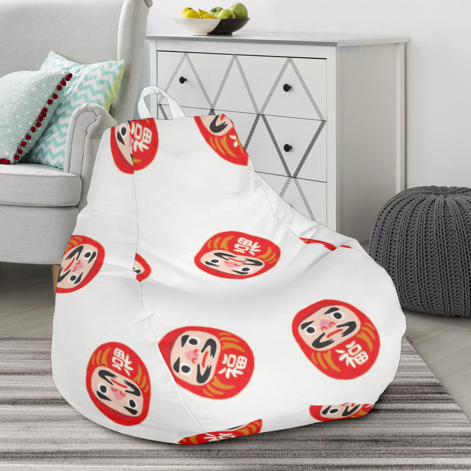 Daruma Japanese Wooden Doll Pattern Bean Bag Cover