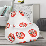Daruma Japanese Wooden Doll Pattern Bean Bag Cover