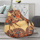 Camel Polynesian Tribal Design Pattern Bean Bag Cover
