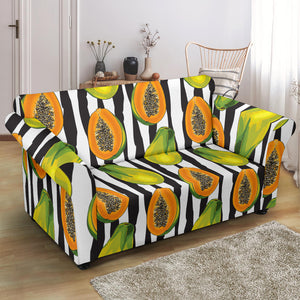 Papaya Design Pattern Loveseat Couch Slipcover