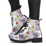 Cute Koalas Teapots Tea Leather Boots