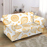 Hand Drawn Onion Pattern Loveseat Couch Slipcover