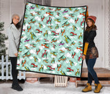 Helicopter Design Pattern Premium Quilt