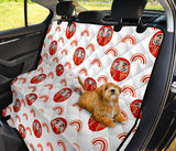 Daruma Japanese Wooden Doll Design Pattern Dog Car Seat Covers