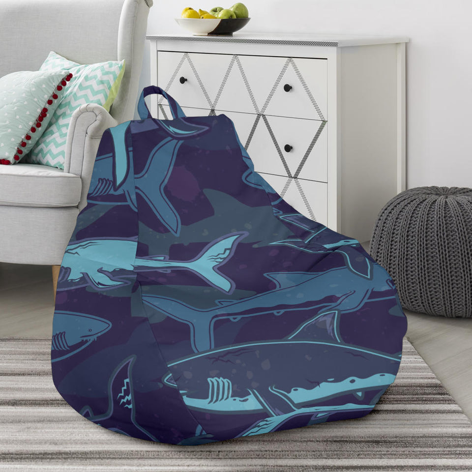 Shark Pattern Bean Bag Cover