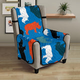 Colorful rhino pattern Chair Cover Protector