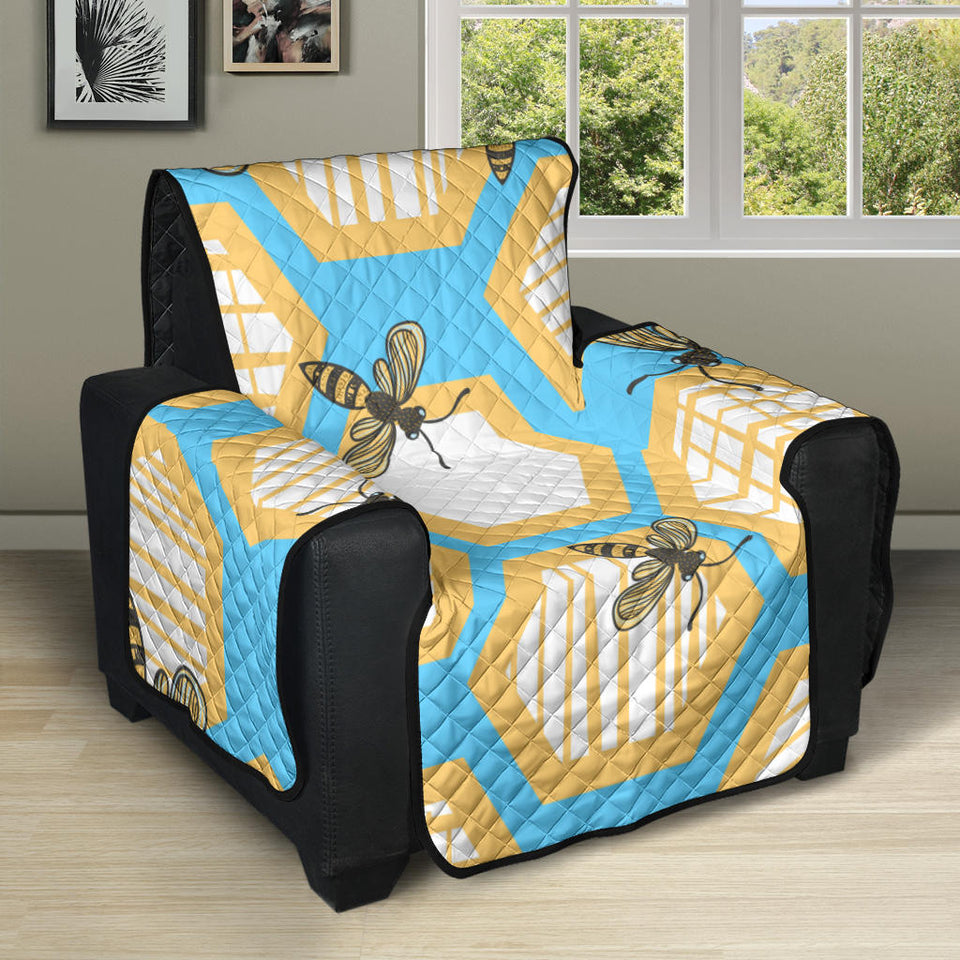 Bee honeycomb pattern Recliner Cover Protector