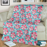3D Sakura Cherry Blossom Pattern Premium Blanket