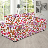 Squirrel Pattern Print Design 02  Sofa Slipcover