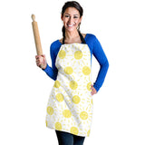 Hand Drawn Sun Pattern Adjustable Apron
