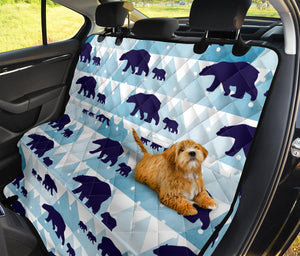 Polar Bear Winter Snow Pattern Dog Car Seat Covers
