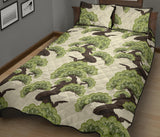 Bonsai pattern Quilt Bed Set