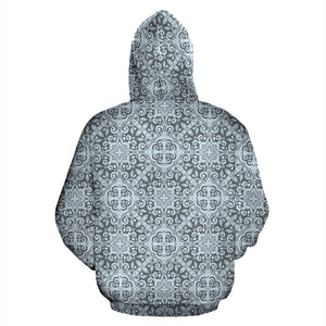 Traditional Indian Element Pattern Zip Up Hoodie