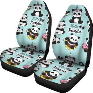 Cute Baby Panda Pattern Universal Fit Car Seat Covers