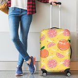 Grapefruit Yellow Background Cabin Suitcases Luggages