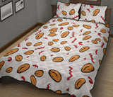 peanuts pattern background Quilt Bed Set