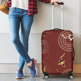 Koi Fish Carp Fish Red Background Cabin Suitcases Luggages
