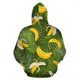 Banana Palm Leaves Pattern Zip Up Hoodie