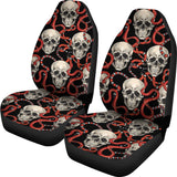Red Snake Skull Pattern  Universal Fit Car Seat Covers