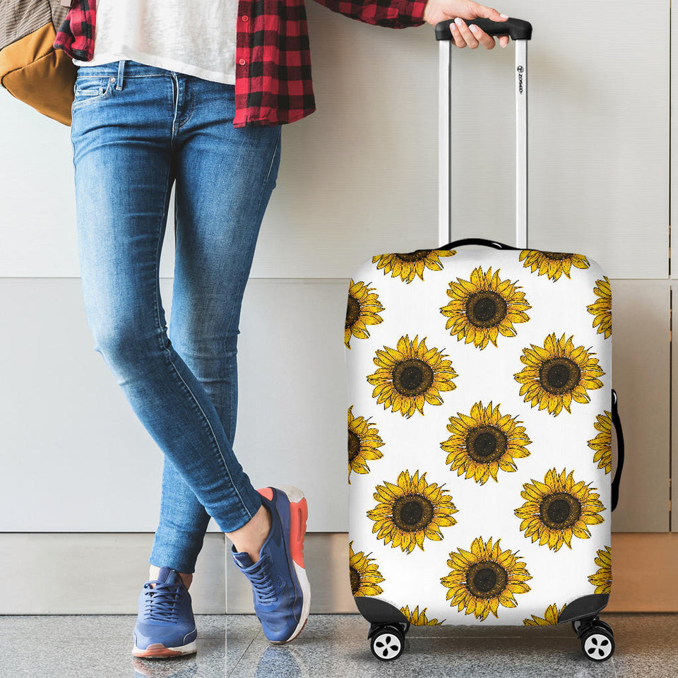 Sunflowers Design Pattern Cabin Suitcases Luggages
