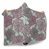 Spider Web Cobweb Design Color Pattern Hooded Blanket
