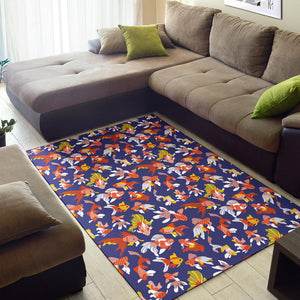 Goldfish Pattern Print Design 04 Area Rug