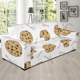 Sketch Style Cookie Pattern Sofa Slipcover