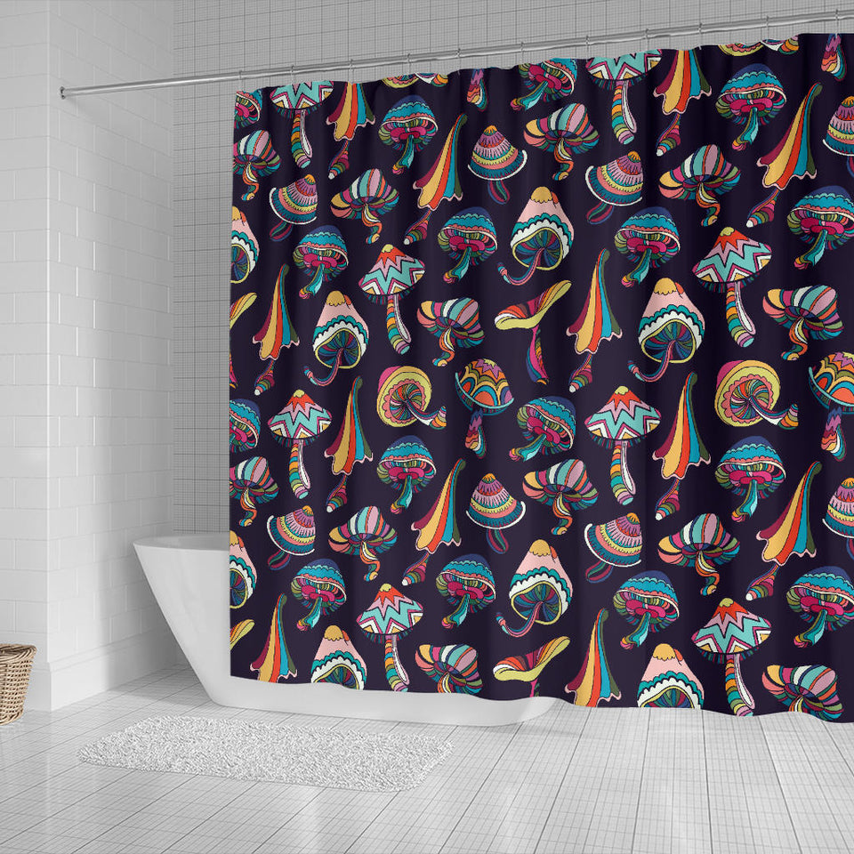 Colorful Mushroom Pattern Shower Curtain Fulfilled In US