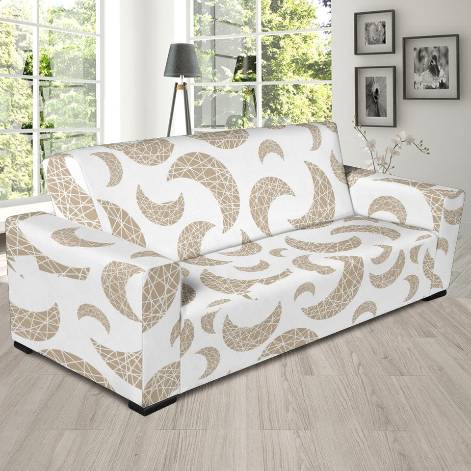 Cool Gold Moon Abstract Pattern Sofa Slipcover