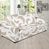Cool Gold Moon Abstract Pattern Sofa Slipcover