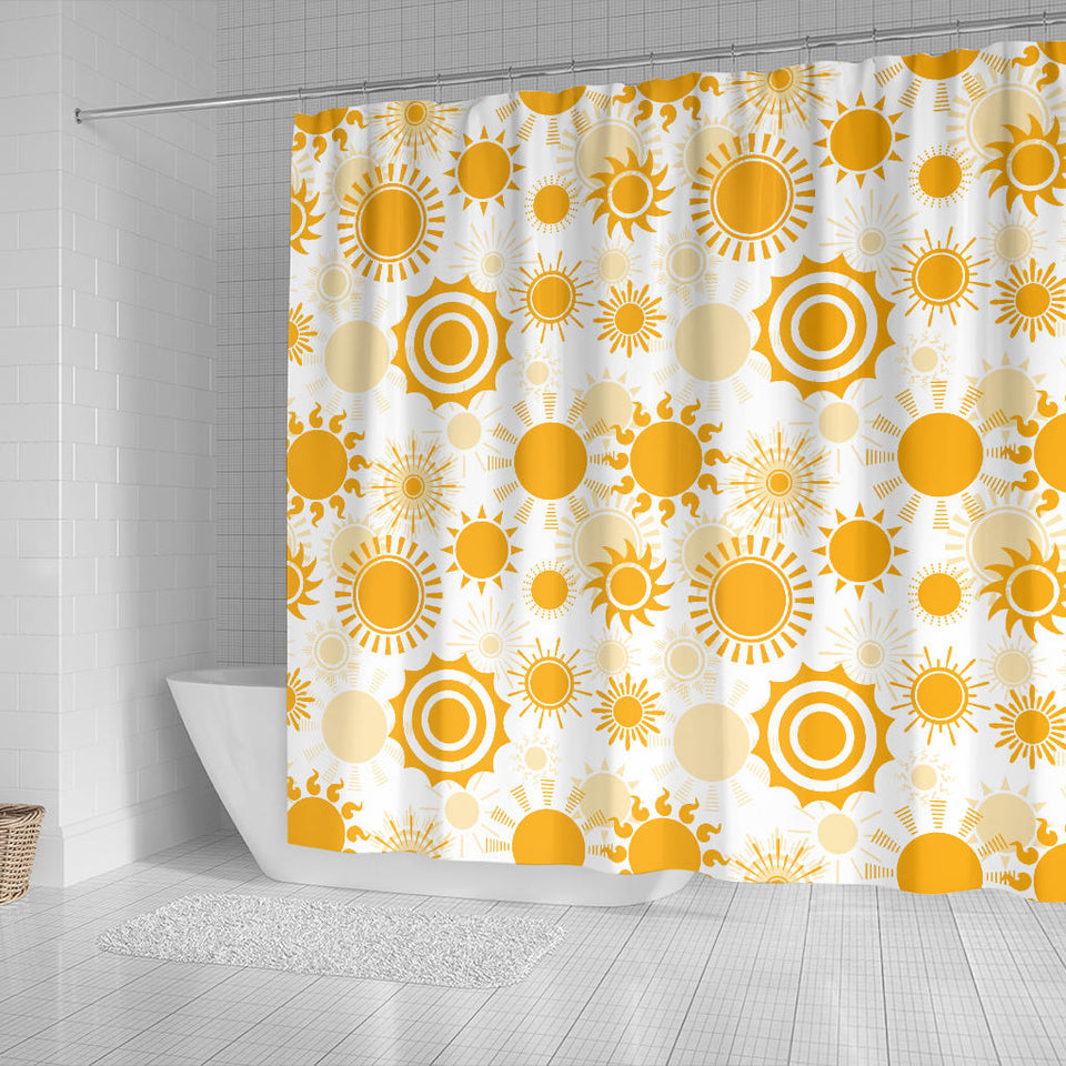 Sun Design Pattern Shower Curtain Fulfilled In US