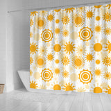 Sun Design Pattern Shower Curtain Fulfilled In US