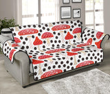 Red mushroom dot pattern Sofa Cover Protector